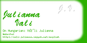 julianna vali business card